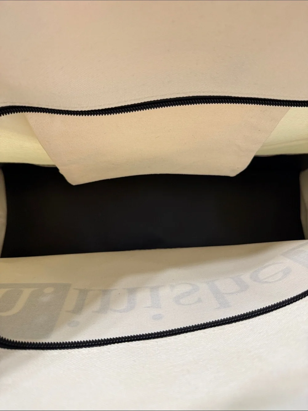 New Black & Cream Canvas Tote Bag for Doctor PhD Graduates Men or Women - Picture 7 of 9